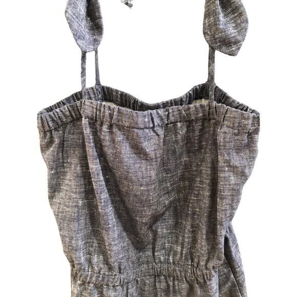 NEW Milly Minis Chambray Tie Romper. Girls 8. (8A) - Picture 4 of 6